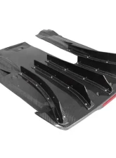 DarwinPro DBA/EBA NSM Style Forged Carbon Fiber Rear Diffuser with LED Light Nissan GTR R35 2012-2022                                     - FGCF3505NSMO.RD FGCF3505BKSS.RDCRD - Image 2
